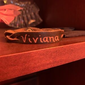 Leather name Bracelet - Viviana